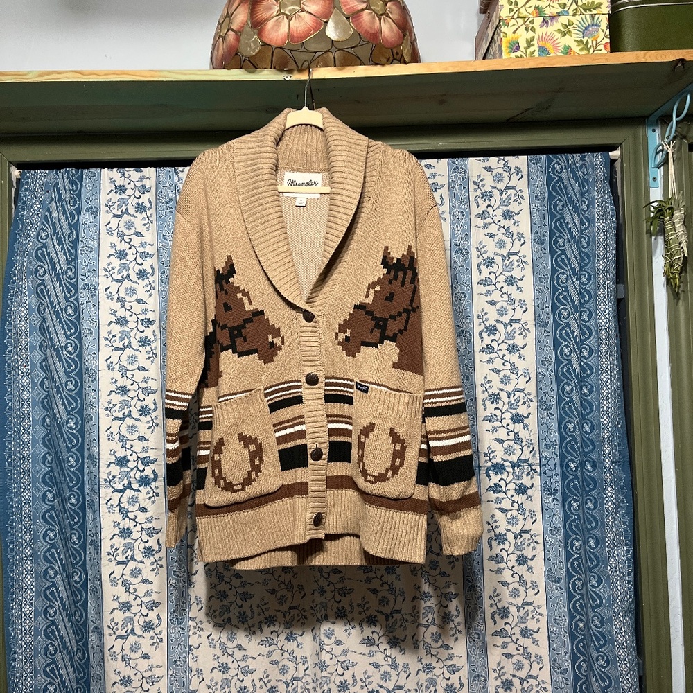 Wrangler western retro horse  cardigan